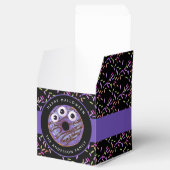 Ballotins Joyeux beigne de monstre bleu violet Halloween (Ouvert)