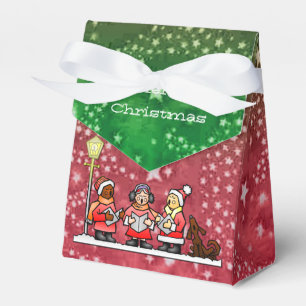Ballotins Joyeux chants de Noël rouges et ballotin vert