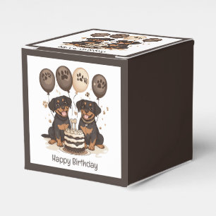 Ballotins Joyeux chien Rottweiler d'anniversaire