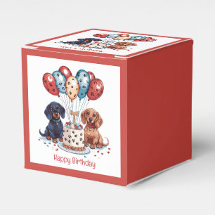 Ballotins Joyeux Chiens de Dachshund Anniversaire