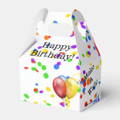 Ballotins Joyeux Confetti Anniversaire Et Ballotin De Ballon (Arrière)