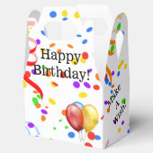 Ballotins Joyeux Confetti Anniversaire Et Ballotin De Ballon (Ouvert)