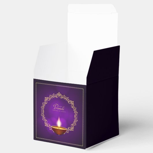 Ballotins Joyeux Diwali violet (Ouvert)