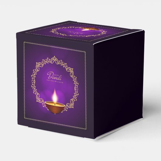 Ballotins Joyeux Diwali violet (Arrière)
