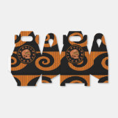 Ballotins Joyeux Halloween Ballotin crâne orange Gable (Déplié)