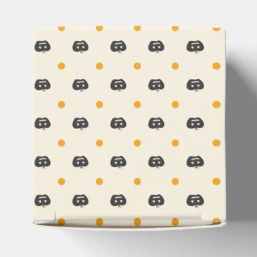 Ballotins Joyeux Halloween. Jack-o'-lantern White Pois (Haut)