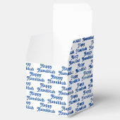 Ballotins Joyeux Hanoukka bleu blanc mignon motif de typogra (Ouvert)
