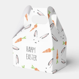 Ballotins Joyeux lapin de Pâques Carotte éditable