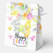 Ballotins Joyeux lapin et chick floral de Pâques (Verso)