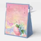 Ballotins Joyeux Monogramme Oeuf de Pâques Aquarelle Bleu pe (Arrière)