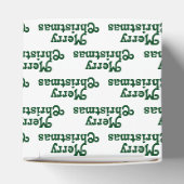 Ballotins Joyeux Noël blanc foncé vert mignon texte motif (Haut)