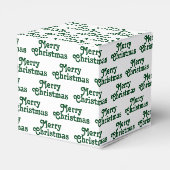 Ballotins Joyeux Noël blanc foncé vert mignon texte motif (Arrière)