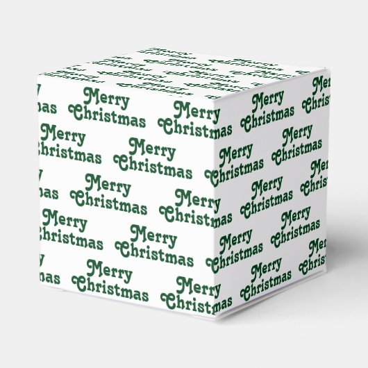 Ballotins Joyeux Noël blanc foncé vert mignon texte motif (Arrière)