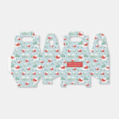 Ballotins Joyeux Noël Cabine rouge Nom personnalisé (Déplié)