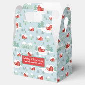 Ballotins Joyeux Noël Cabine rouge Nom personnalisé (Ouvert)