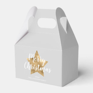 Ballotins Joyeux Noël étoile dorée élégante