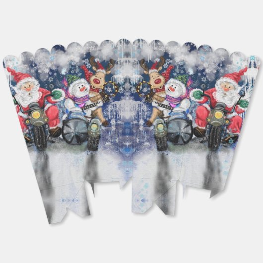 Ballotins Joyeux Noël Frienda Funny Popcorn Box (Déplié)