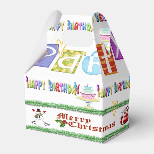 Ballotins Joyeux Noël Joyeux anniversaire Gable Ballotin (Verso)