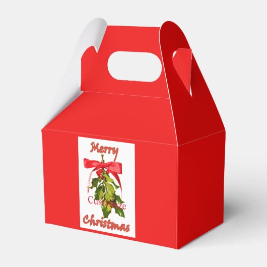 Ballotins joyeux noël mistletoe rouge (Verso)