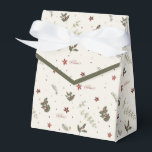 Ballotins Joyeux Noël Muted Holly Foliage Holiday<br><div class="desc">Holly,  poinsettias et éléments de feuillage d'hiver dans des couleurs de vacances muettes sur un arrière - plan crème. En-tête "Joyeux Noël". Contactez-nous avec vos commentaires ou pour obtenir de l'aide sur la personnalisation. Toujours heureux d'aider !</div>