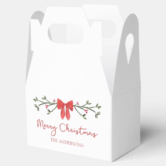 Ballotins Joyeux Noël personnalisé Coquette Bow tendance (Ouvert)