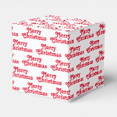 Ballotins Joyeux Noël rouge blanc motif mignon vacances (Arrière)