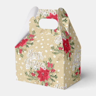 Ballotins Joyeux Noël Rouge Poinsettia