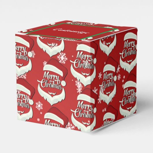 Ballotins Joyeux Noël Santa Hat Cube (Verso)