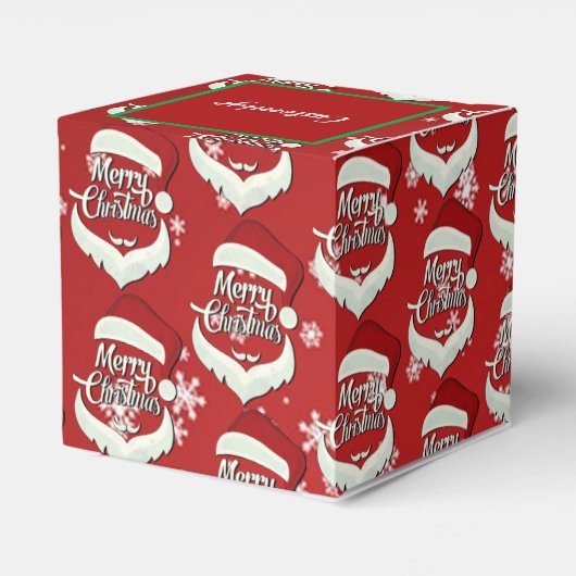 Ballotins Joyeux Noël Santa Hat Cube (Arrière)