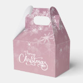 Ballotins Joyeux Noël Snowflakes Pink Holiday (Arrière)