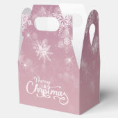 Ballotins Joyeux Noël Snowflakes Pink Holiday (Ouvert)