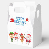 Ballotins Joyeux Noël Snowman Père Noël Rudolph Elf (Ouvert)