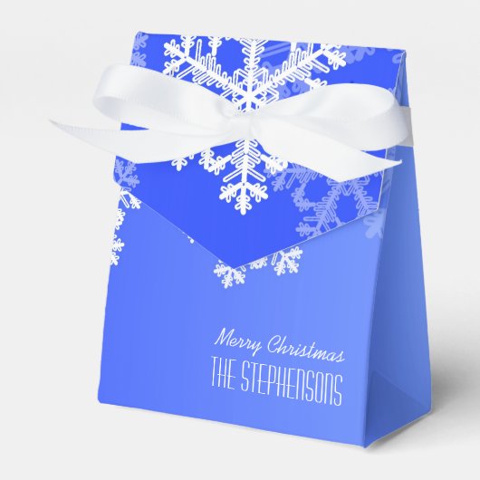 Ballotins Joyeux Noël Stylo Cobalt Blue Snowflakes (Verso)