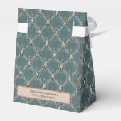 Ballotins Joyeux Noël Vert Fleur d'ivoire treillis (Arrière)