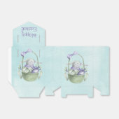 Ballotins Joyeux Pâques ! Aquarelle Lapin de Pâques (Déplié)