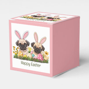 Ballotins Joyeux Pâques Pug Chiens Oreilles de Lapin