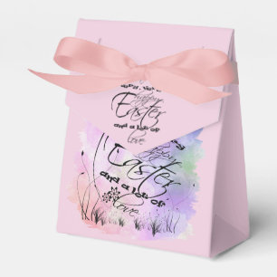 Ballotins Joyeux Pâques rose violet calligraphie