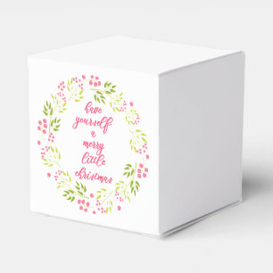 Ballotins Joyeux petit Noël - ballotin de guirlande de fleu