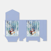 Ballotins Joyeux Pingouin de Noël Funny boîte cadeau (Déplié)