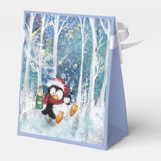 Ballotins Joyeux Pingouin de Noël Funny boîte cadeau (Arrière)