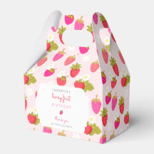 Joyeux Premier Anniversaire Fille Fraise Sucrée Mi