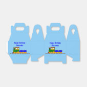 Ballotins Joyeux Premier anniversaire Train et nom (Déplié)