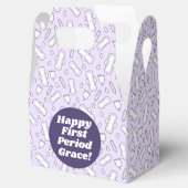 Ballotins Joyeux Premier Période Parti Cute Rose Tampon Pad (Ouvert)