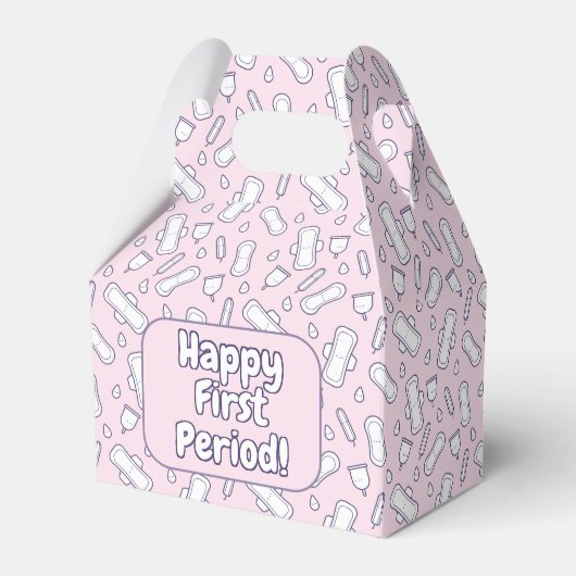 Ballotins Joyeux Premier Période Parti Cute Rose Tampon Pad (Verso)