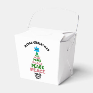 Ballotins Joyeux sapin vert et rouge de Noël