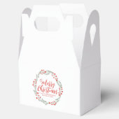 Ballotins Joyeux script de Noël couronne rustique texte pers (Ouvert)