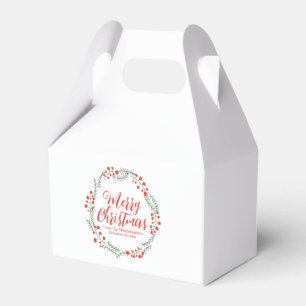 Ballotins Joyeux script de Noël couronne rustique texte pers