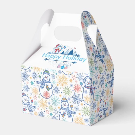 Ballotins Joyeux Snowmen de vacances (Arrière)