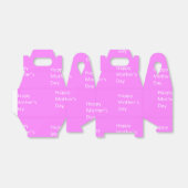 Ballotins Joyeux texte blanc du jour de la mère (Déplié)