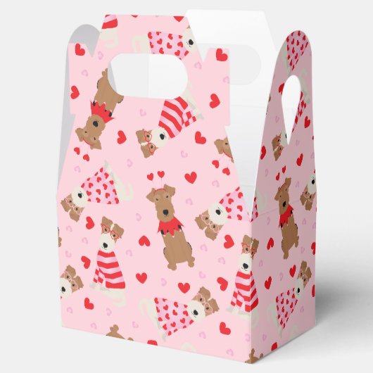 Ballotins Joyeux Valentines Day Welsh Wire Fox Terrier Chien (Ouvert)